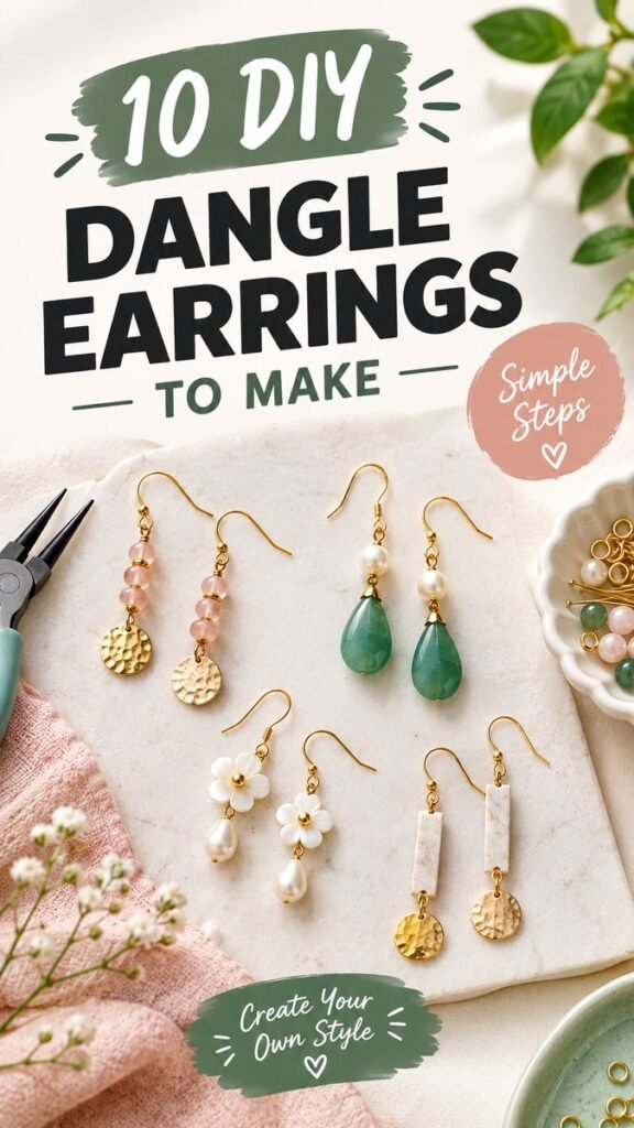 10 Easy DIY Earrings to Make Simple Jewelry Ideas for Beginners