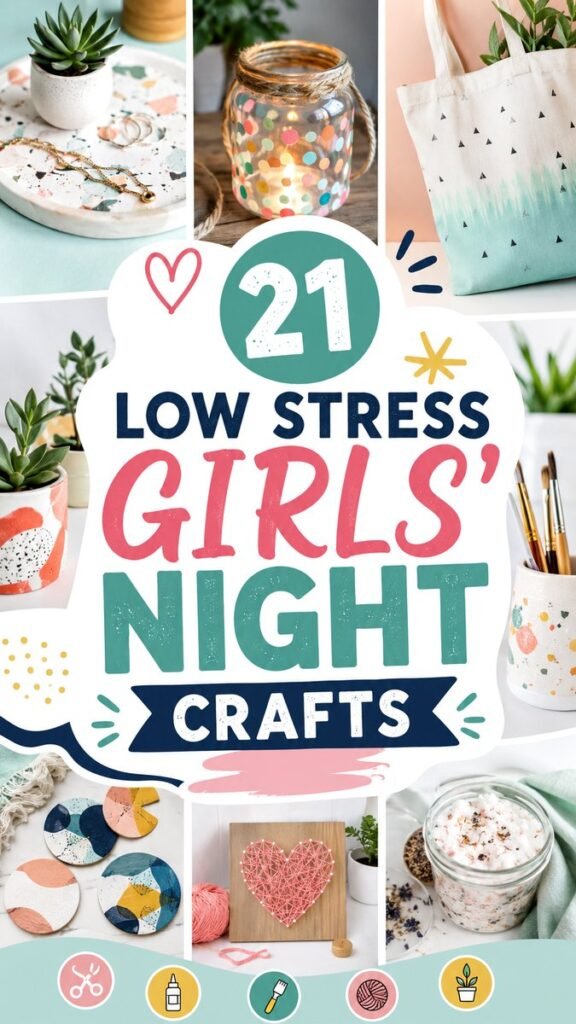 DIY Easy 21 Low-Stress Girls Night Crafts Youll Love Making