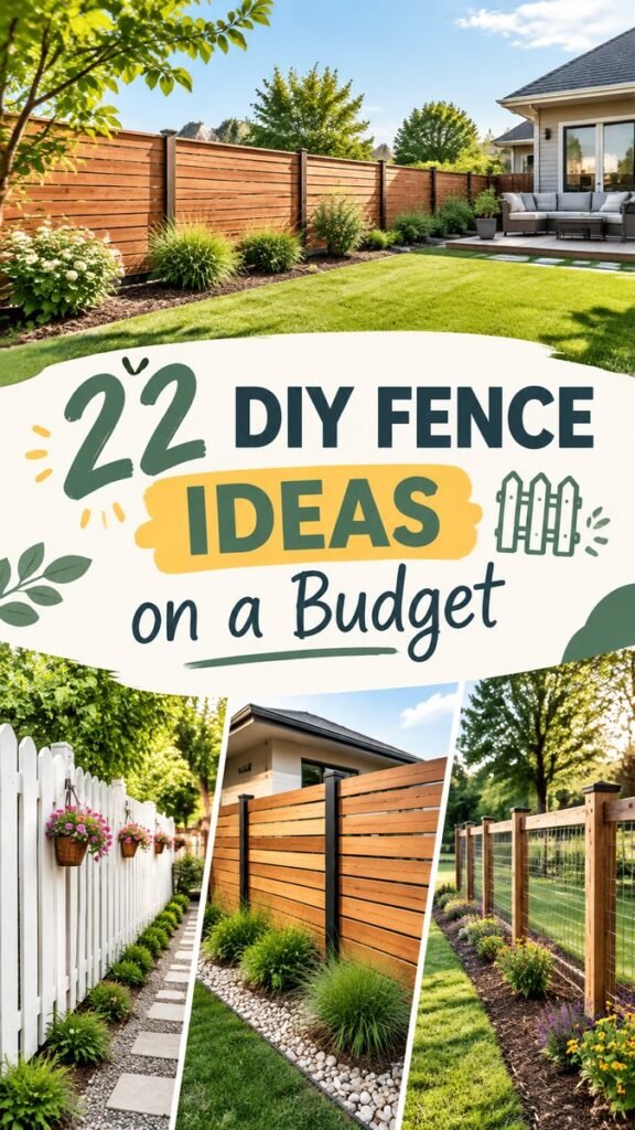 22 DIY Fence Ideas on a Budget for a Beautiful Backyard Makeover