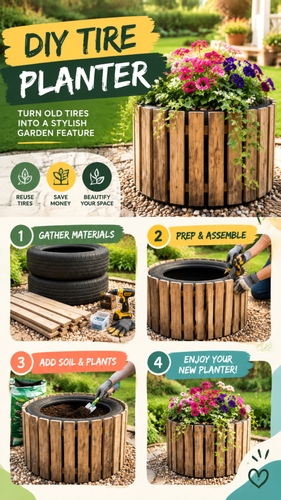 DIY Garden Projects Upcycled Tire Planter Ideas for Beautiful Outdoor Spaces