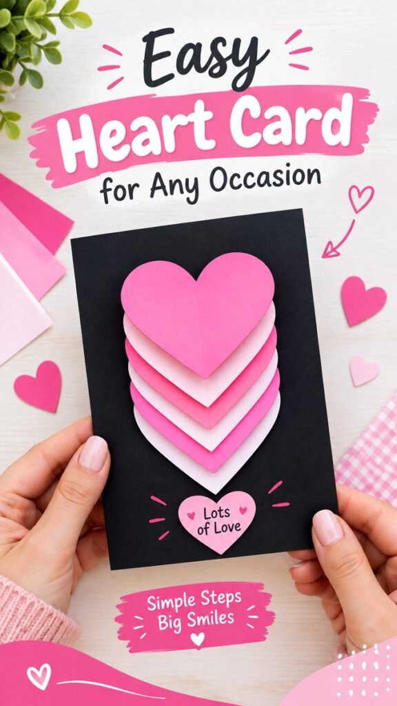 Easy DIY Heart Card Craft for a Cute Handmade Gift