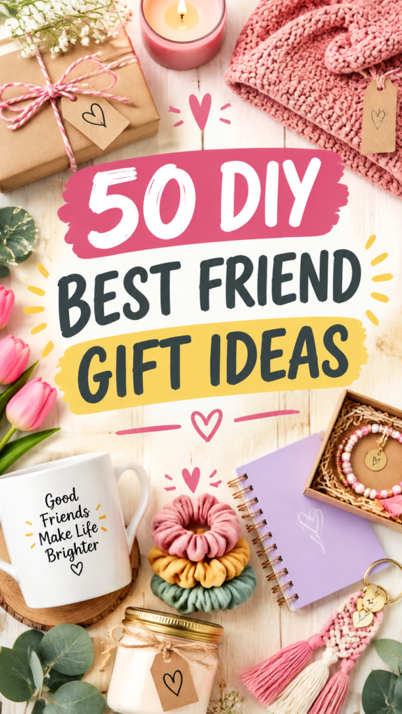50 DIY Best Friend Gift Ideas for Your BFF  Cute Handmade Gifts