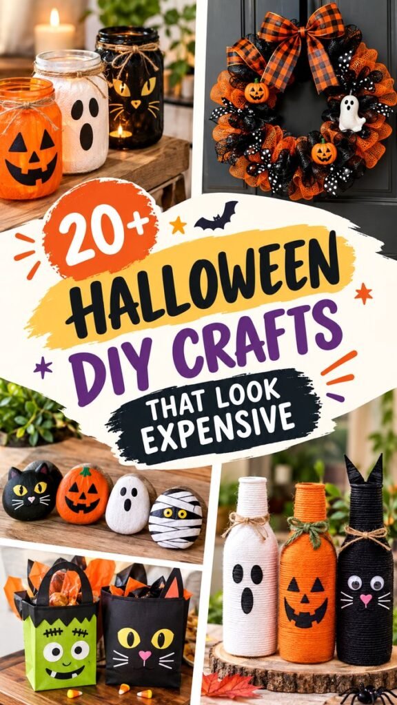 20 DIY Halloween Crafts That Look Expensive and Easy to Make