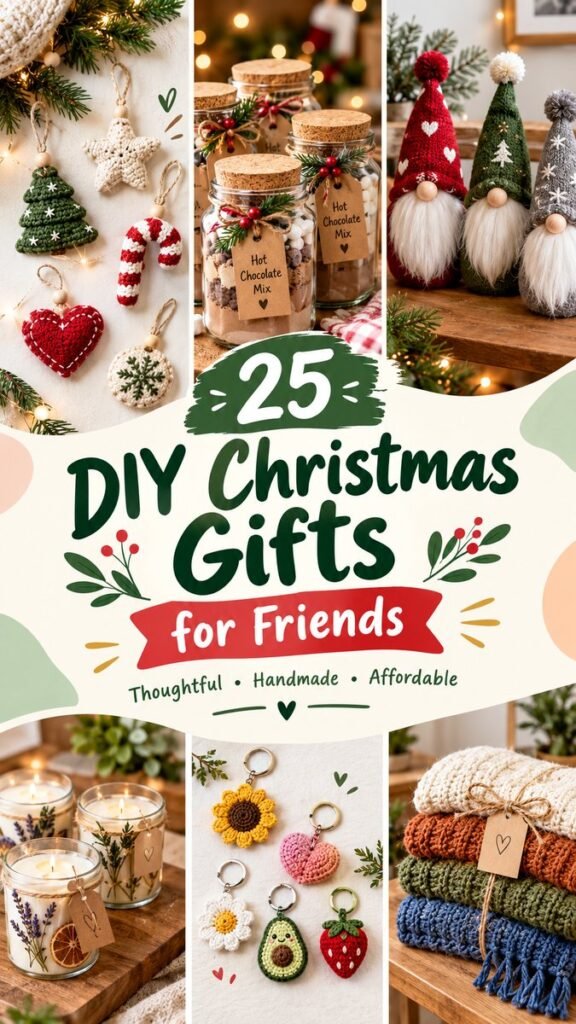 DIY Handmade Gifts for Friends Easy Christmas Gift Ideas