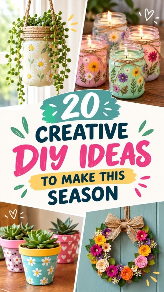 20 Creative DIY Ideas to Make This Season  Easy Craft Inspiration