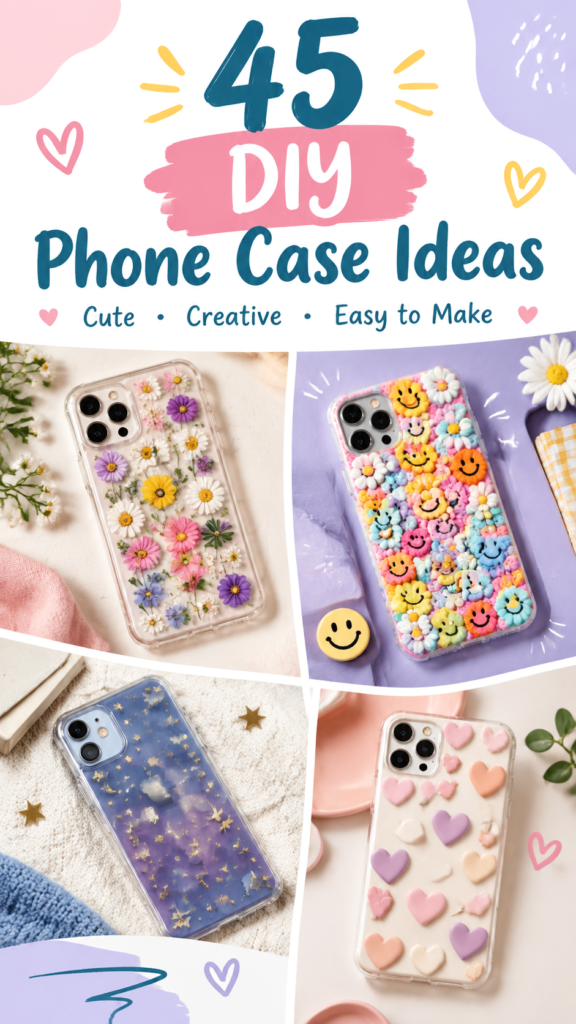 45 DIY Phone Case Ideas for Cute Handmade iPhone Case Designs
