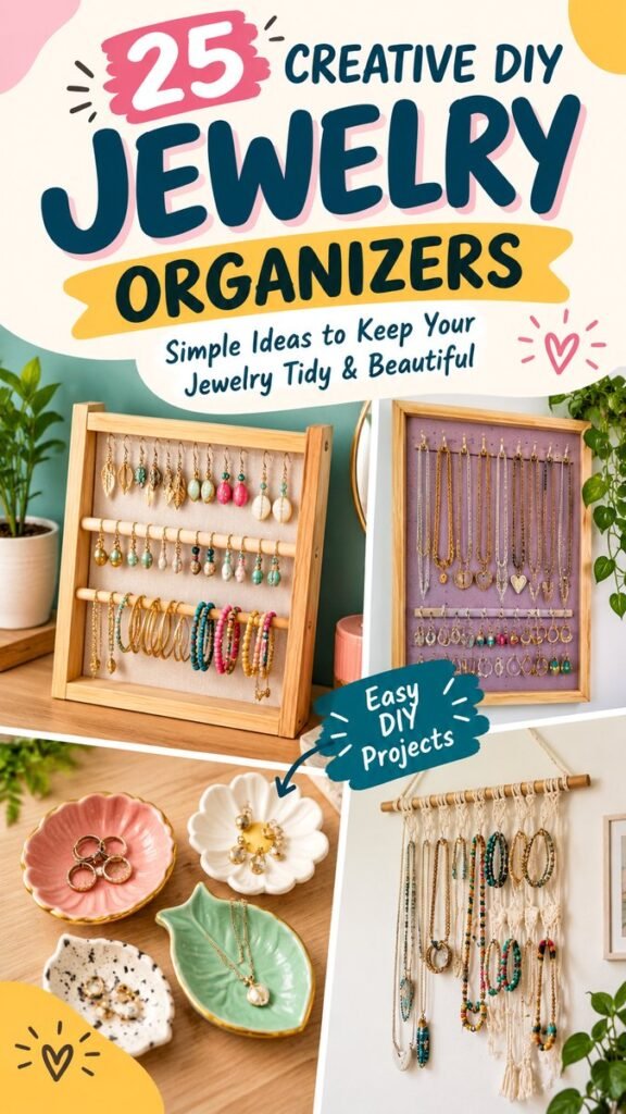 25 Creative DIY Jewelry Organizer Ideas for a Stylish, Clutter-Free Space