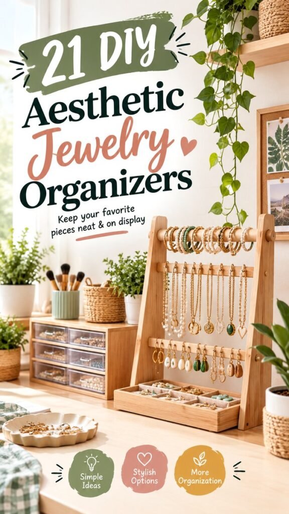 21 DIY Jewelry Organizer Ideas for a Stylish  Clutter-Free Space