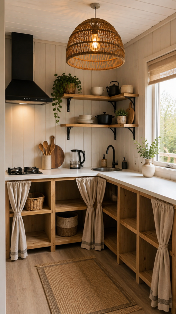 DIY Kitchen Ideas for a Cozy Rustic and Modern Small Kitchen