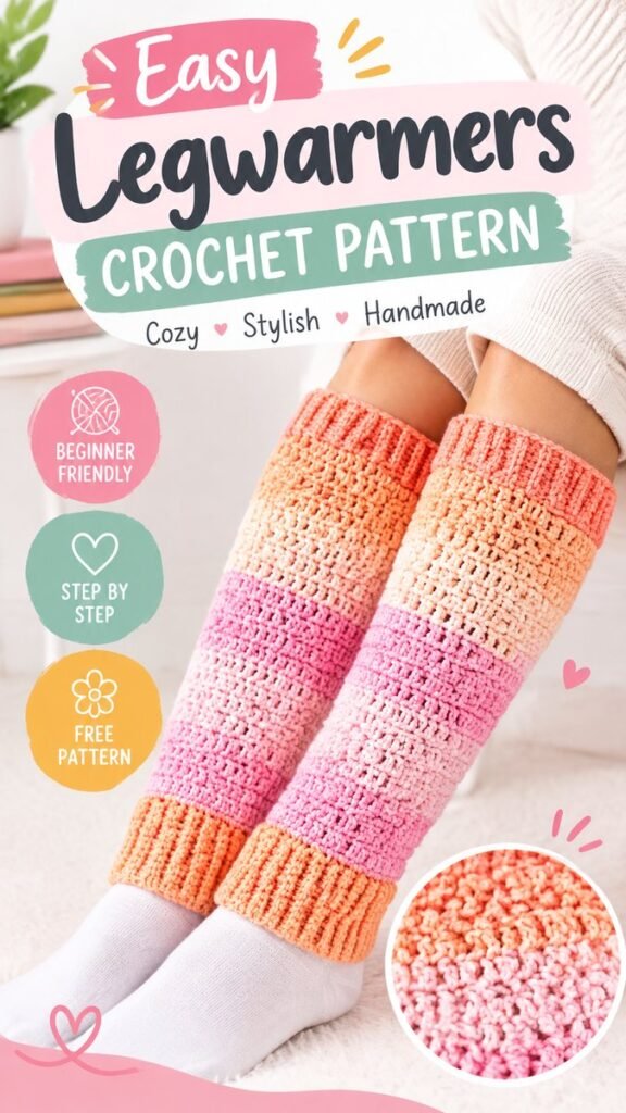 DIY Leg Warmers Crochet Pattern for Cozy Handmade Winter Accessories