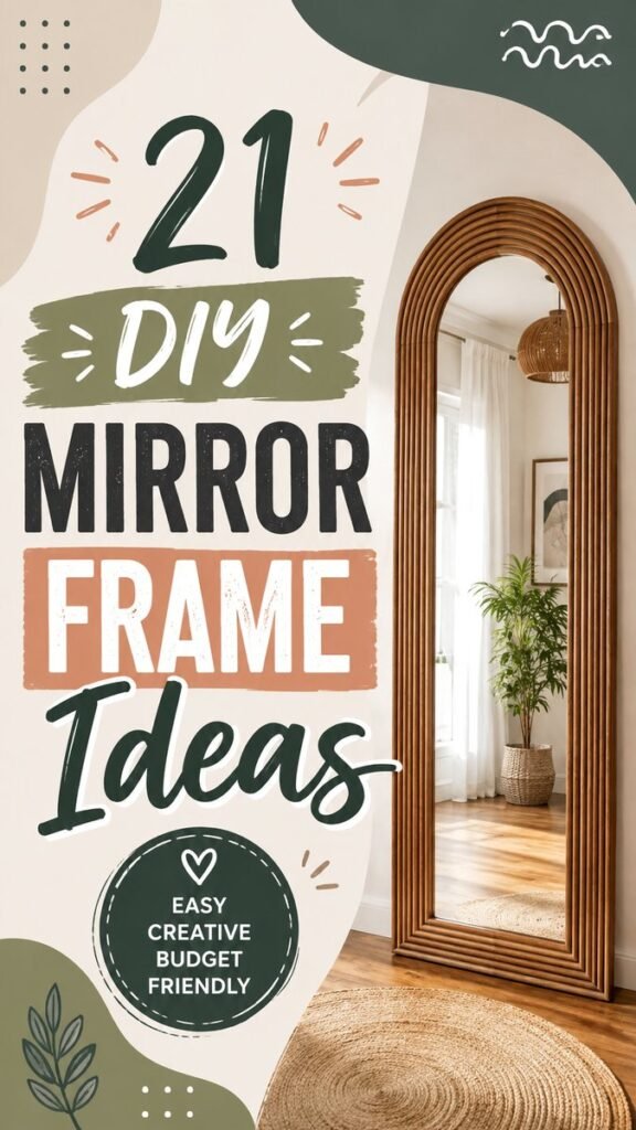 21 DIY Mirror Frame Ideas for a Stylish Home Makeover