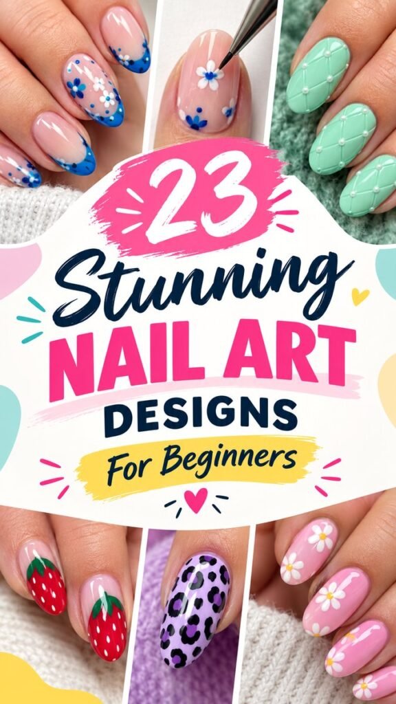 23 Stunning Nail Art Ideas for Beginners to Try at Home