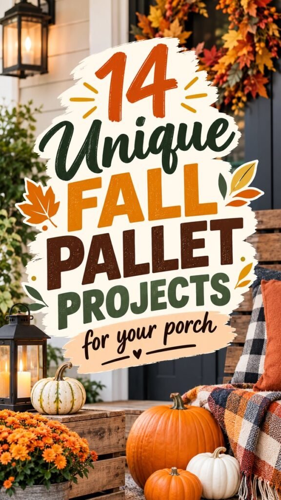 14 DIY Pallet Projects for a Cozy Fall Porch