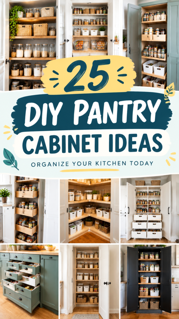 25 DIY Pantry Cabinet Ideas to Organize Your Kitchen