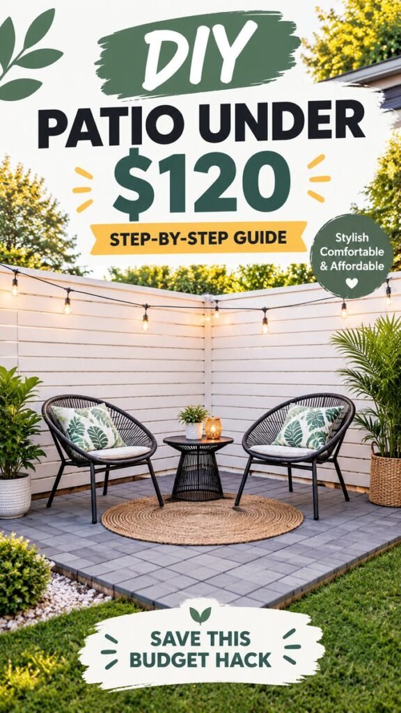 DIY Patio Ideas on a Budget Stylish Outdoor Makeover Under 120
