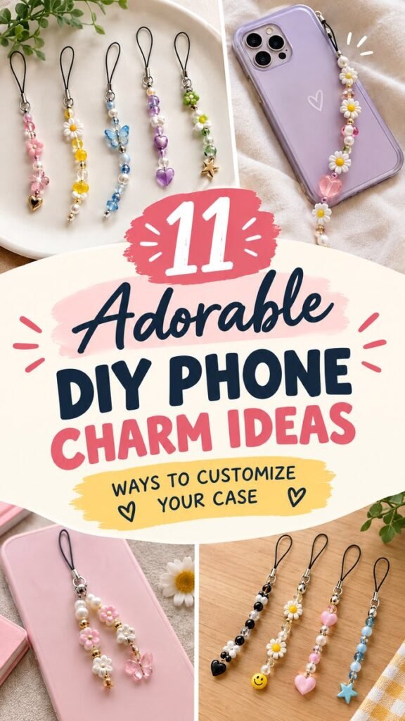 11 Adorable DIY Phone Charm Ideas to Customize Your Case