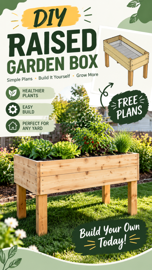 DIY Raised Garden Planter Box Ideas with Free Plans