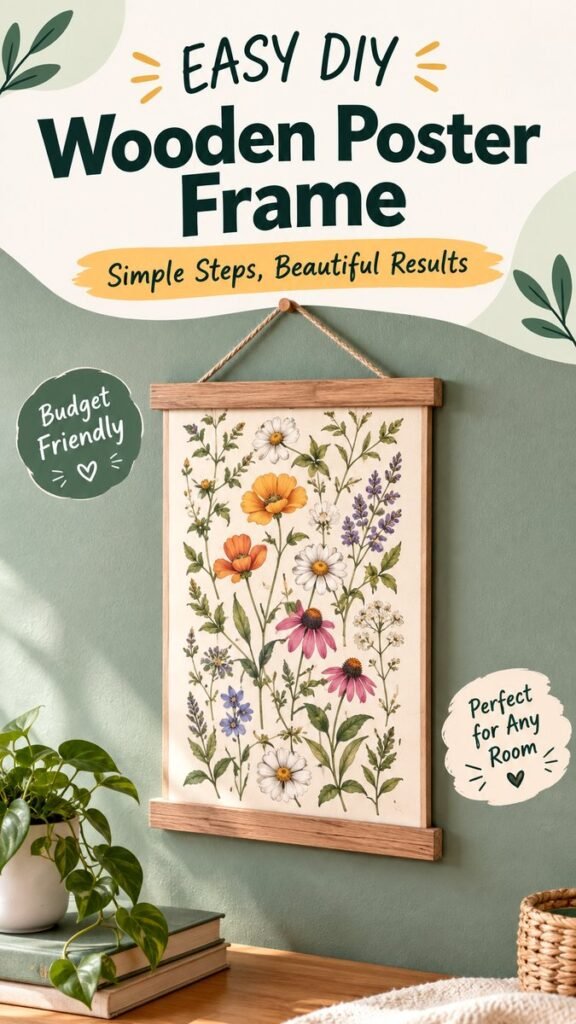 DIY Wooden Poster Frame Ideas for Easy Wall Decor