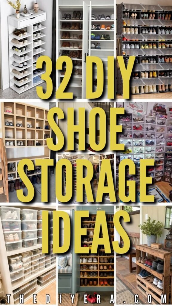 32 DIY Shoe Storage Ideas to Organize Your Home and Save Space
