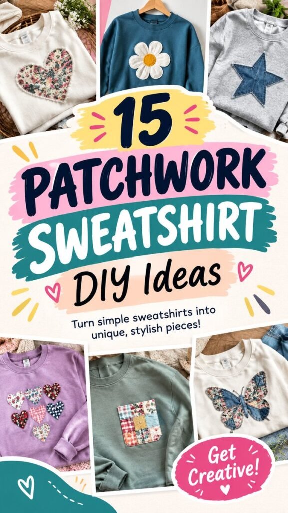 15 DIY Sweatshirt Ideas to Upcycle Your Wardrobe in Style
