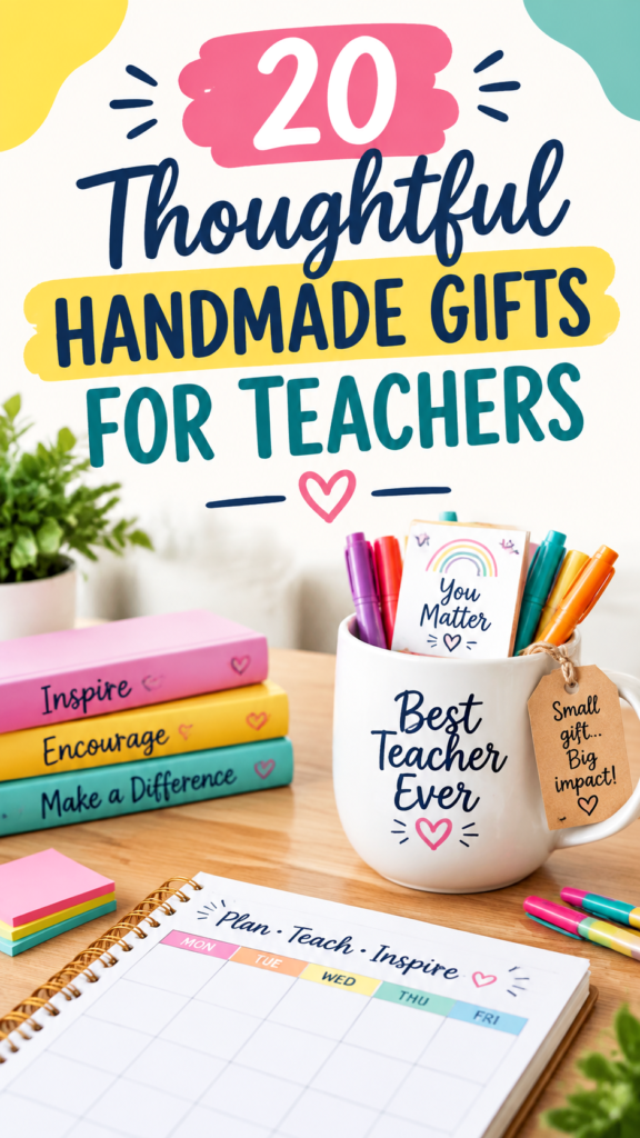 20 Thoughtful DIY Teacher Gifts Ideas for Teacher Appreciation  End of Year