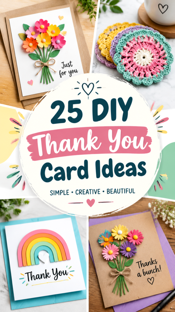 25 DIY Thank You Card Ideas for Handmade Appreciation Cards