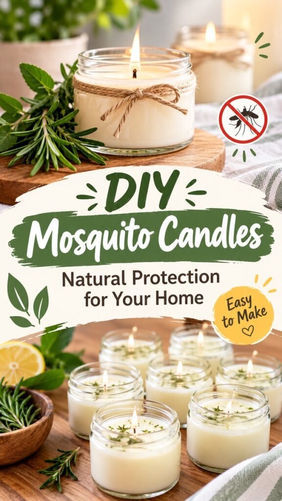 DIY Mosquito Candles Natural Homemade Bug Repellent for Your Home