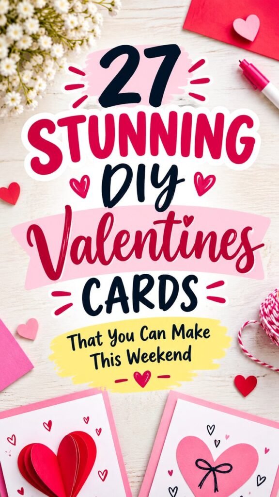 27 DIY Valentines Cards Easy Homemade Ideas You Can Make This Weekend