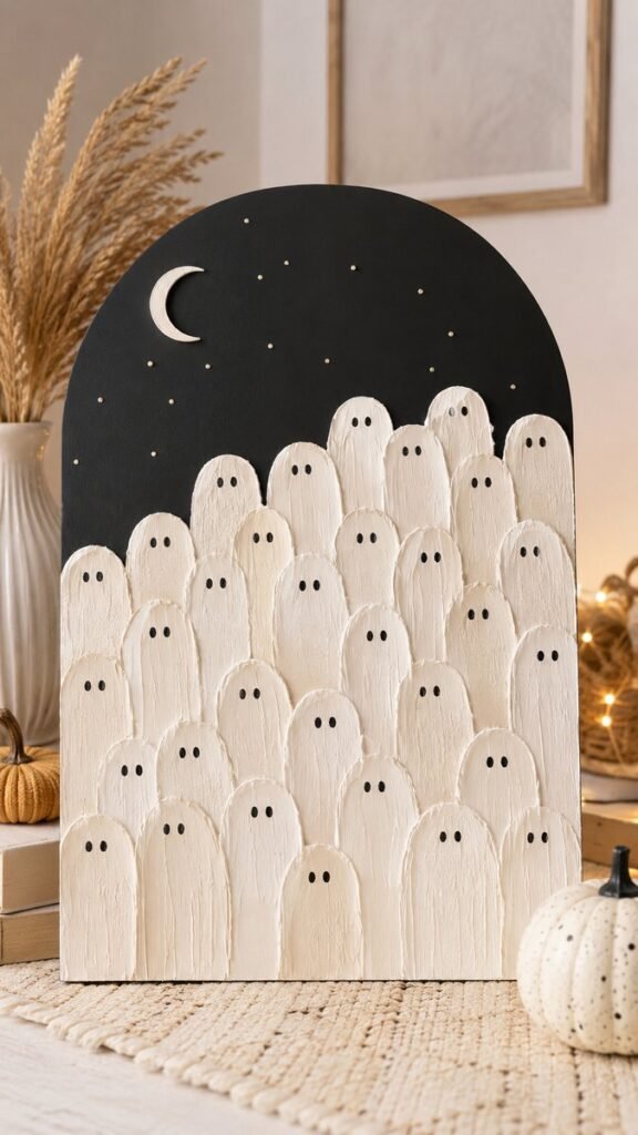 Cute Halloween Ghost Decor Idea for Cozy DIY Fall Home Styling