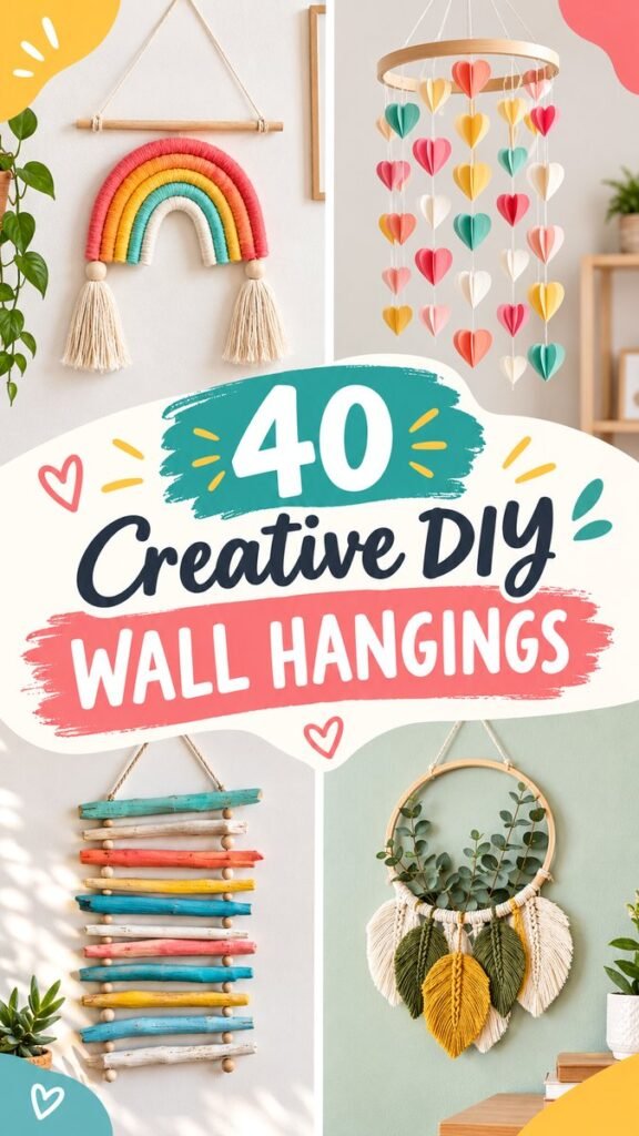 40 DIY Wall Hanging Crafts to Add Handmade Charm to Any Room