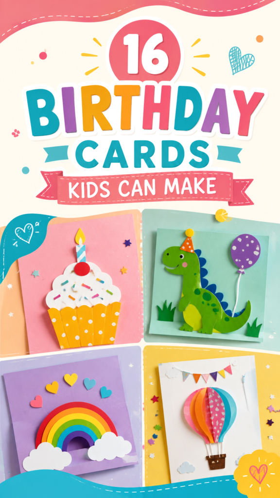 16 Fun Birthday Cards Kids Can Make for Creative DIY Celebrations