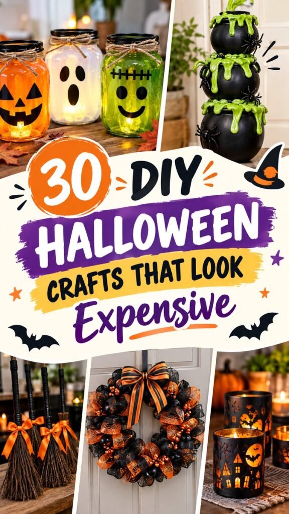 30 Easy DIY Halloween Decorations That Look Expensive