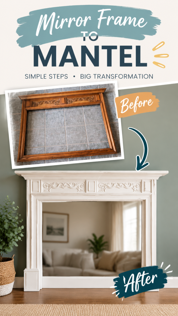 DIY Faux Fireplace Makeover Easy Decorative Mantel Project