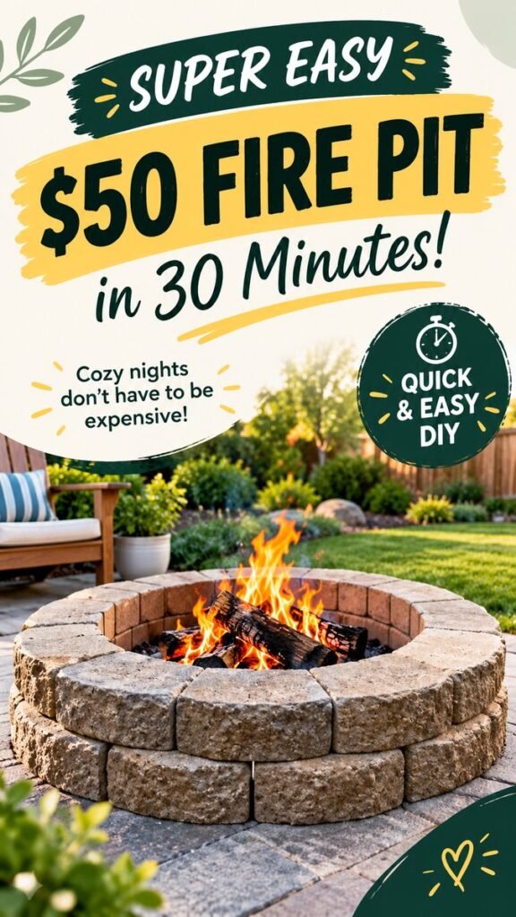 Firepits Backyard DIY Easy Budget-Friendly Ideas for Cozy Outdoor Nights