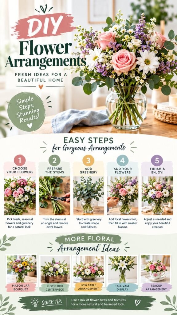 DIY Flower Arrangements Easy Ideas for Beautiful Floral Displays