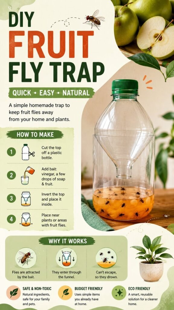 DIY Fruit Fly Trap Easy Homemade Solution to Get Rid of Fruit Flies