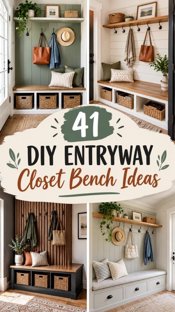 DIY Entryway Closet Bench Ideas for a Stylish Home