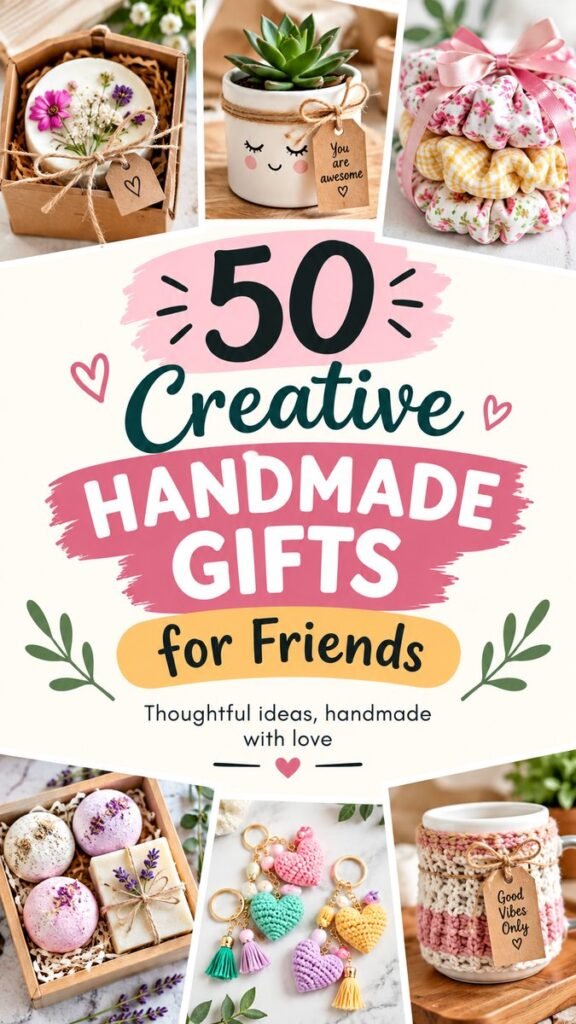 50 Creative Handmade Gift Ideas for Friends Theyll Love