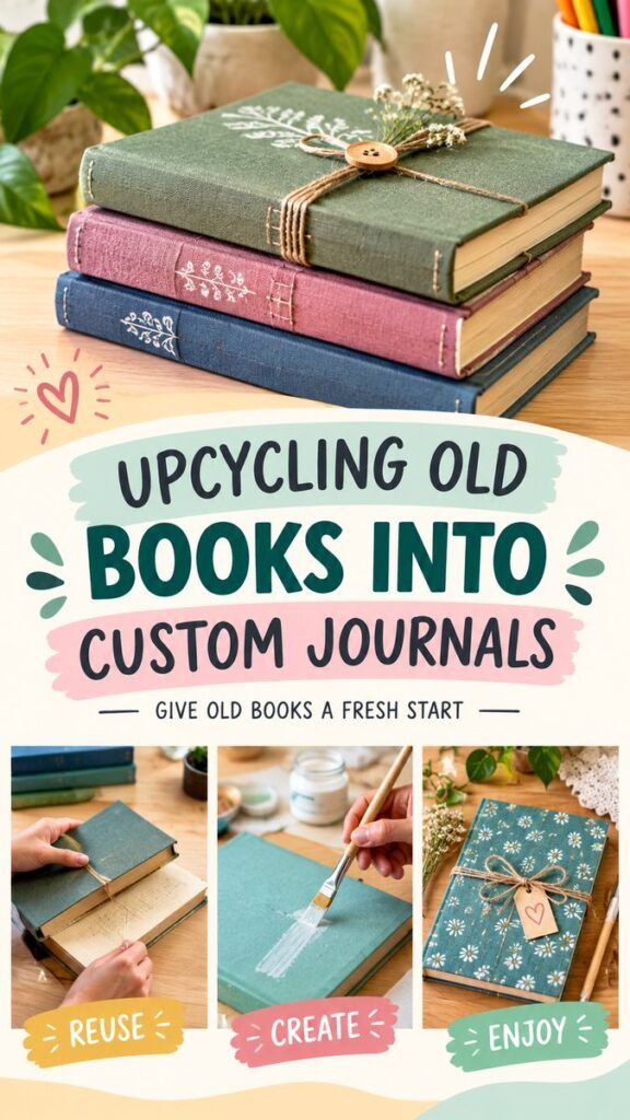 Handmade Journals DIY Creative Ideas for Upcycling Old Books