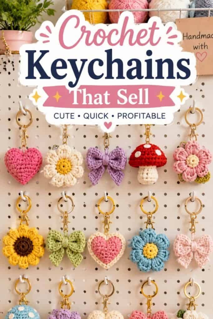 Key Chains DIY Cute Crochet Ideas You Can Make and Sell