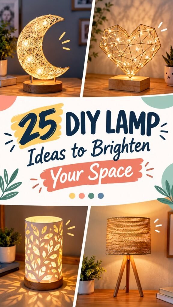 25 DIY Lamp Ideas to Brighten Your Space