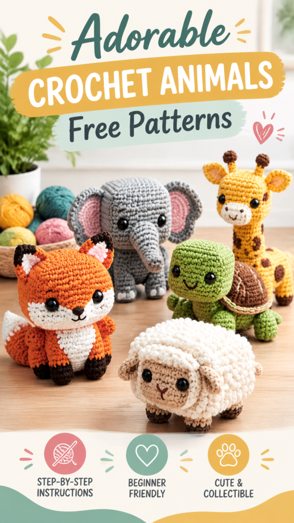 Minecraft DIY Crochet Crafts Cute Animal Amigurumi Patterns