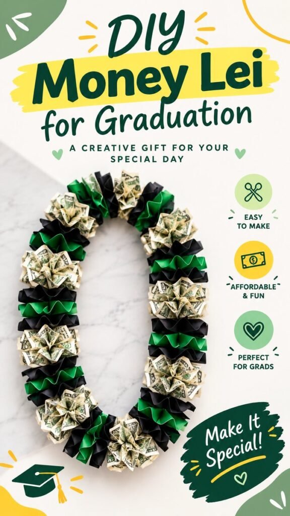 DIY Money Lei Ideas for Graduation