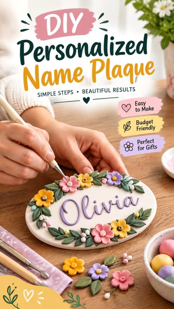Name Plates for Home DIY Easy Personalized Ideas for Every Room