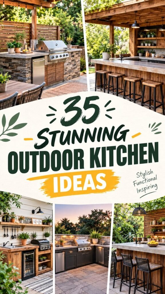 35 Outdoor Kitchen DIY Ideas for a Stylish Backyard on a Budget