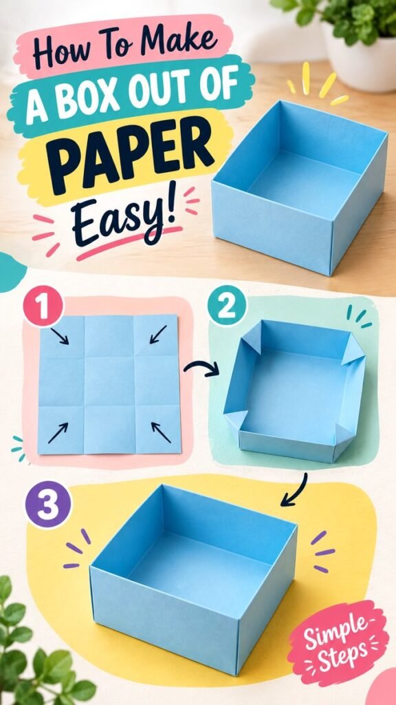 Easy Paper Box DIY Simple Step-by-Step Paper Box Tutorial