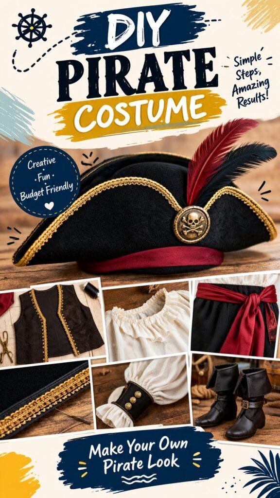 Pirate Costume DIY Easy Ideas for a Fun Homemade Pirate Look