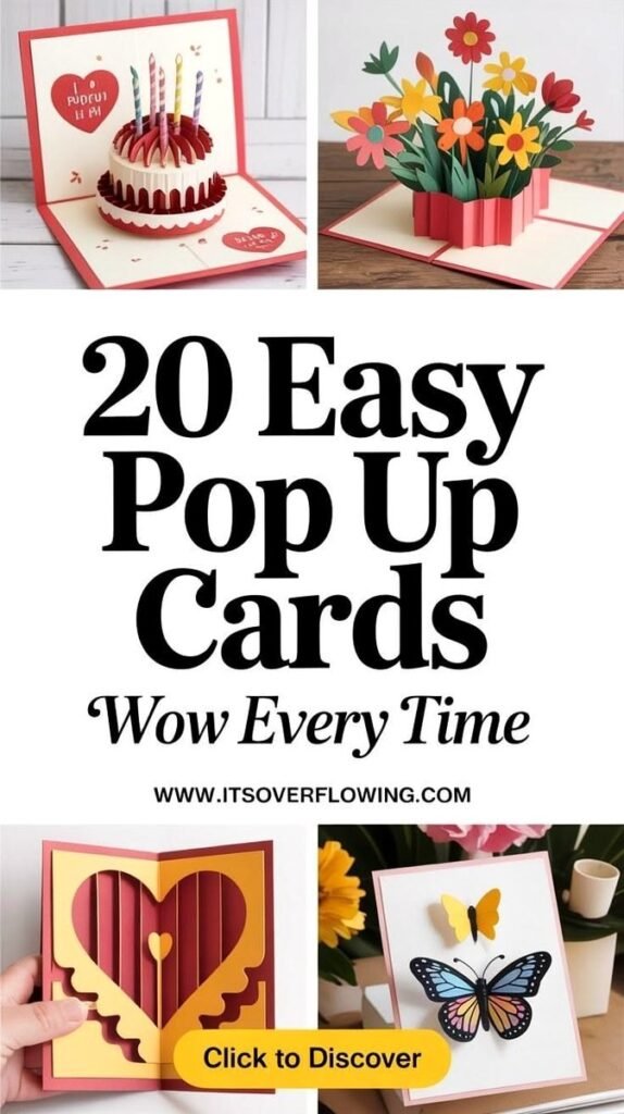 20 Easy Pop Up Cards DIY Ideas That Wow Every Time