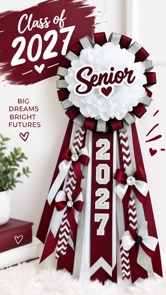 DIY Graduation Ribbon Lei and Custom Ribbon Bow Decoration Ideas