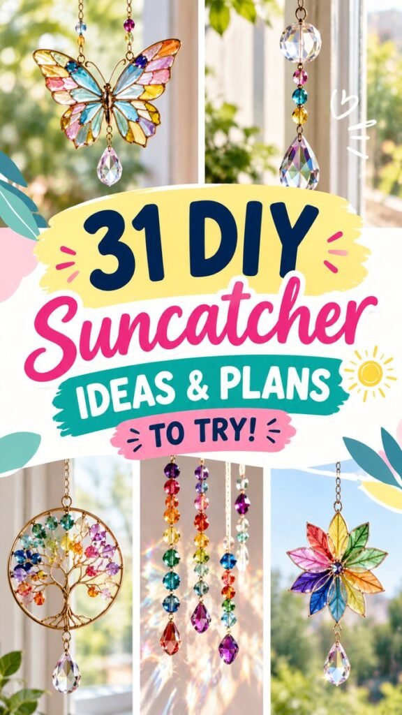 31 DIY Suncatcher Ideas to Brighten Your Home with Colorful Crystal Crafts